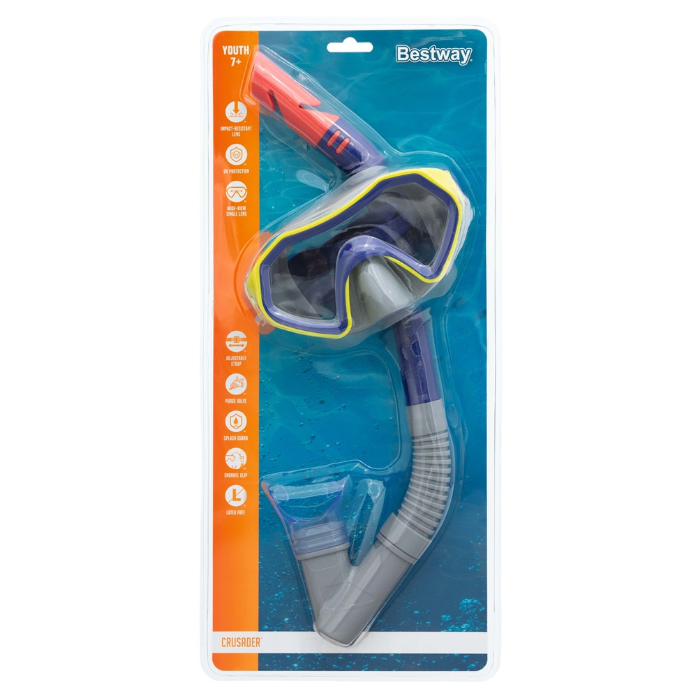 Набор для ныряния от 7 лет (маска, трубка) Bestway Sparkling Sea 24025