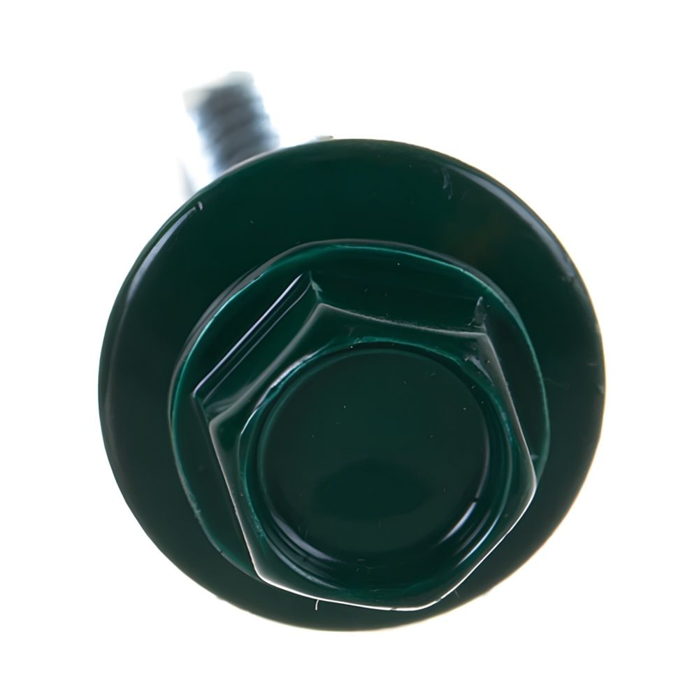 Саморез кровельный 4,8х35 мм зеленый мох RAL 6005 10 шт