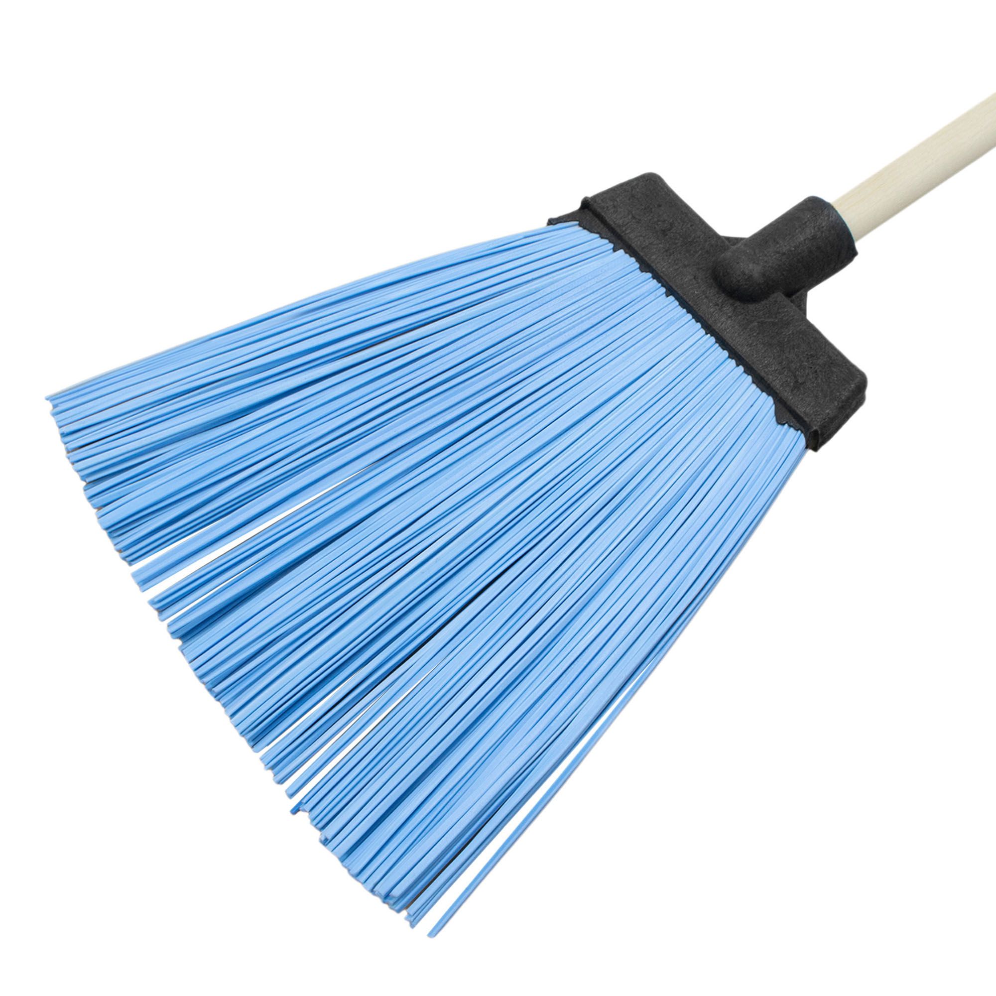 Метла плоская полипропиленовая с черенком Мечта дворника 5 колец