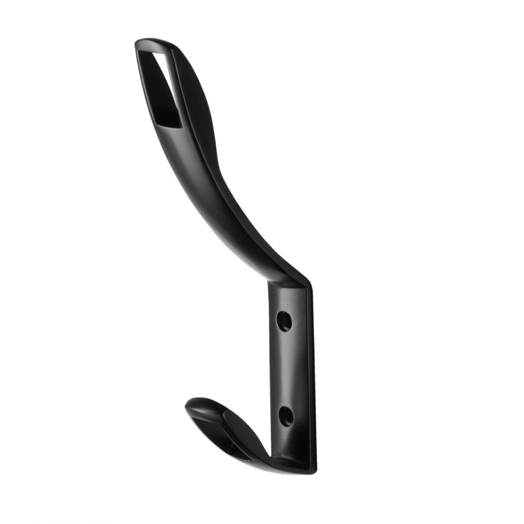 Крючок мебельный двойной N67 матовый черный