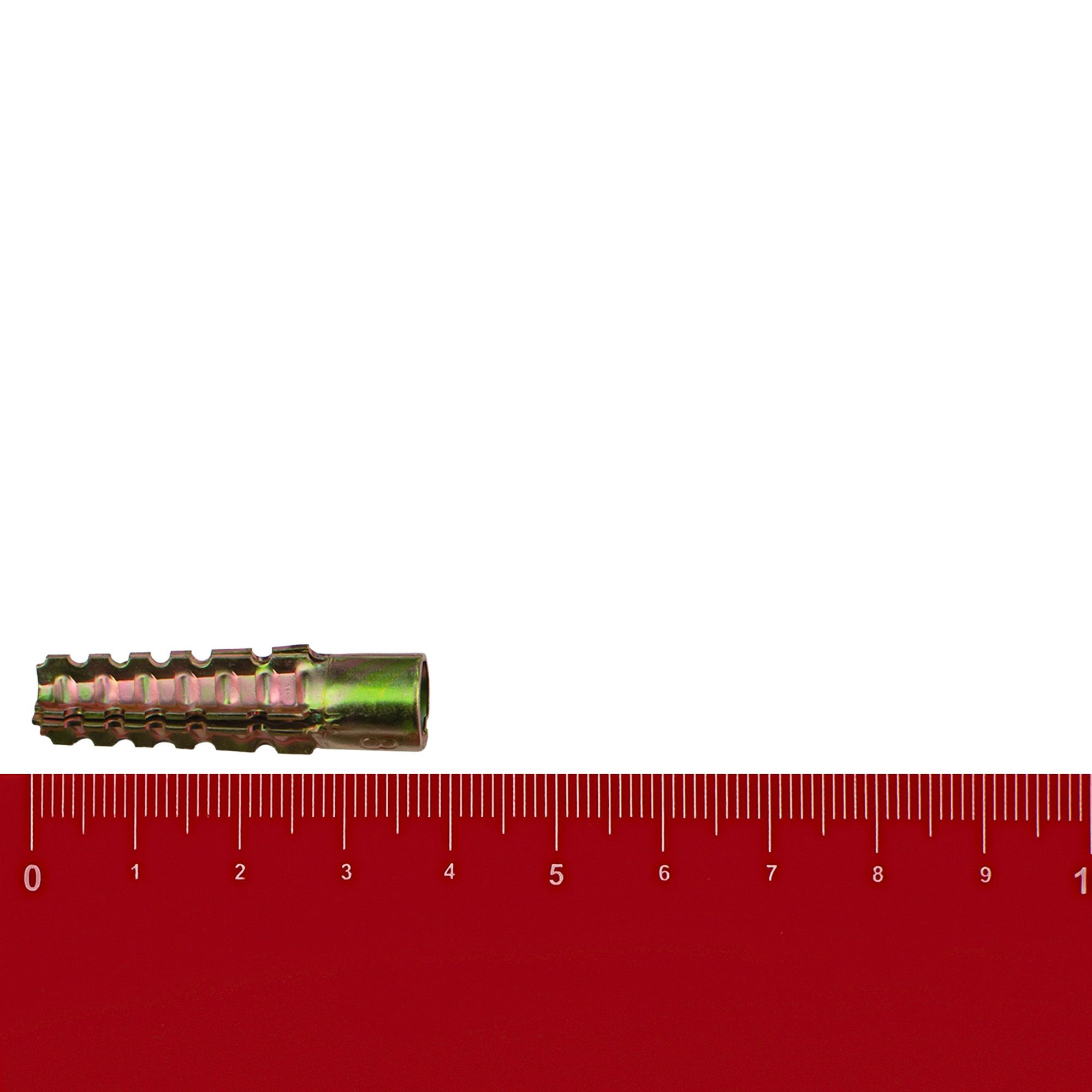 Дюбель для газобетона металлический 8x38 мм цинк 4 шт