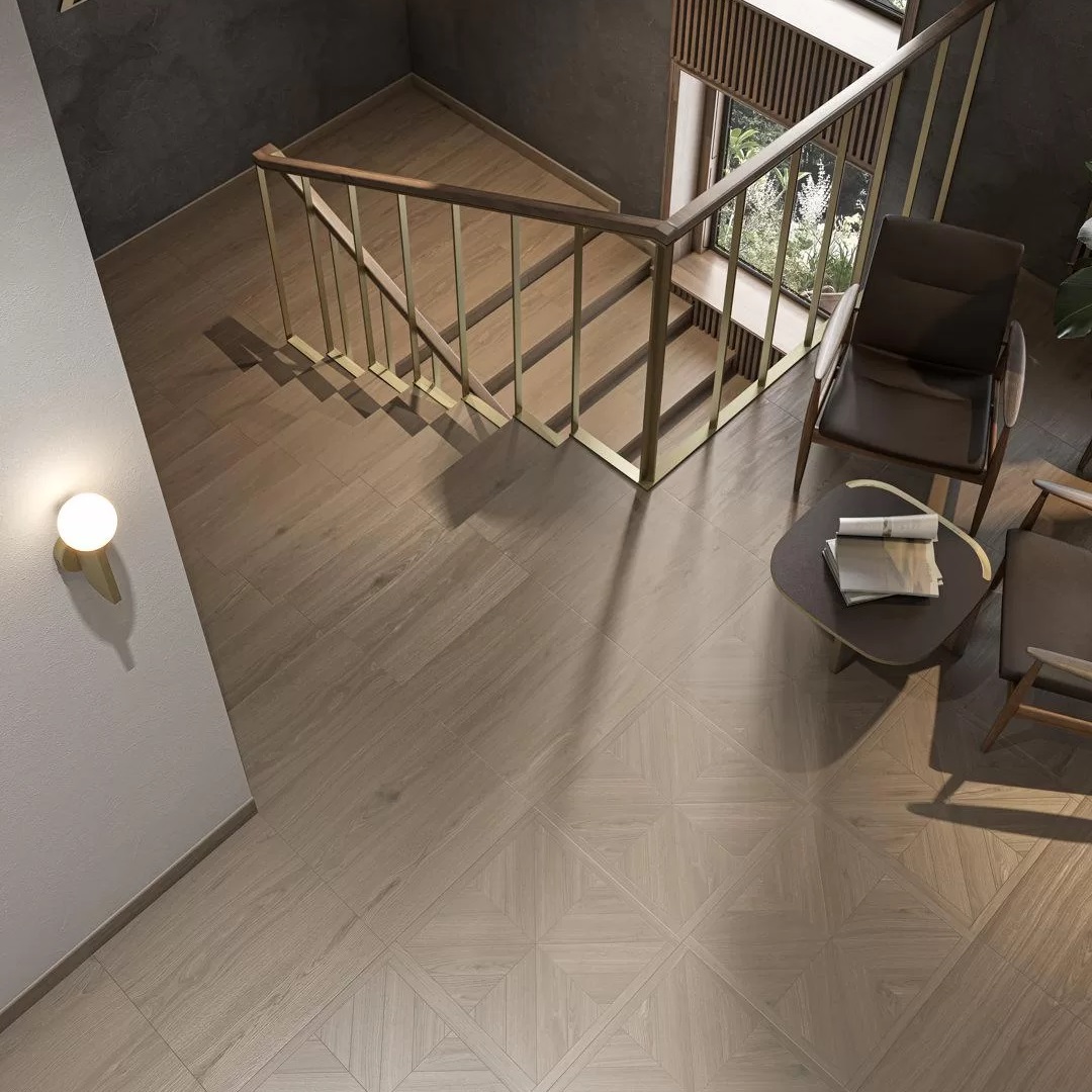 Керамогранит Kerama Marazzi Альберони SG644120R декор 600х600 мм 9 мм коричневый 1,44 м2
