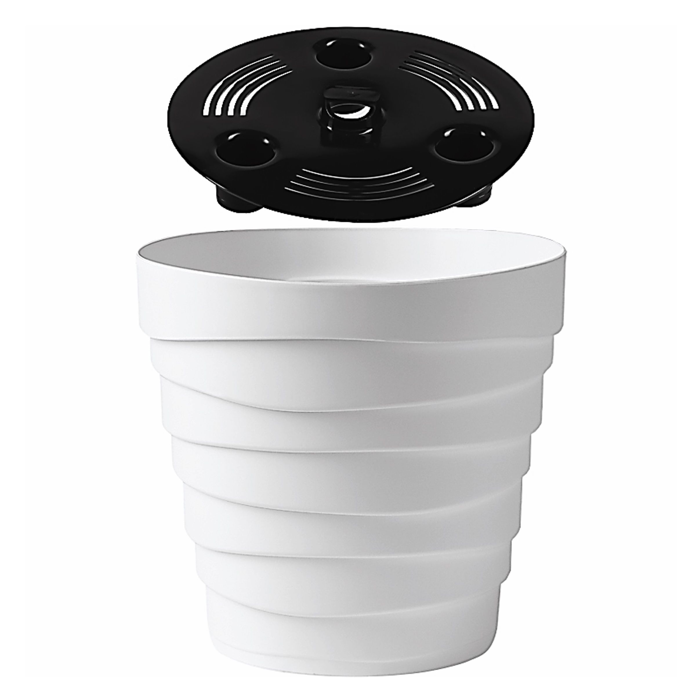 Кашпо Бархан белый 2,25 л