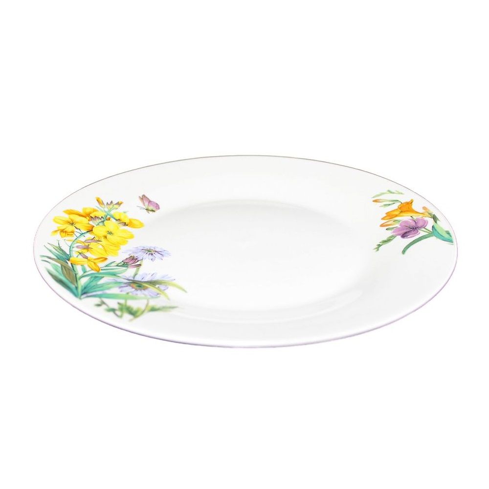 Тарелка десертная Луговые цветы 19 см фарфор