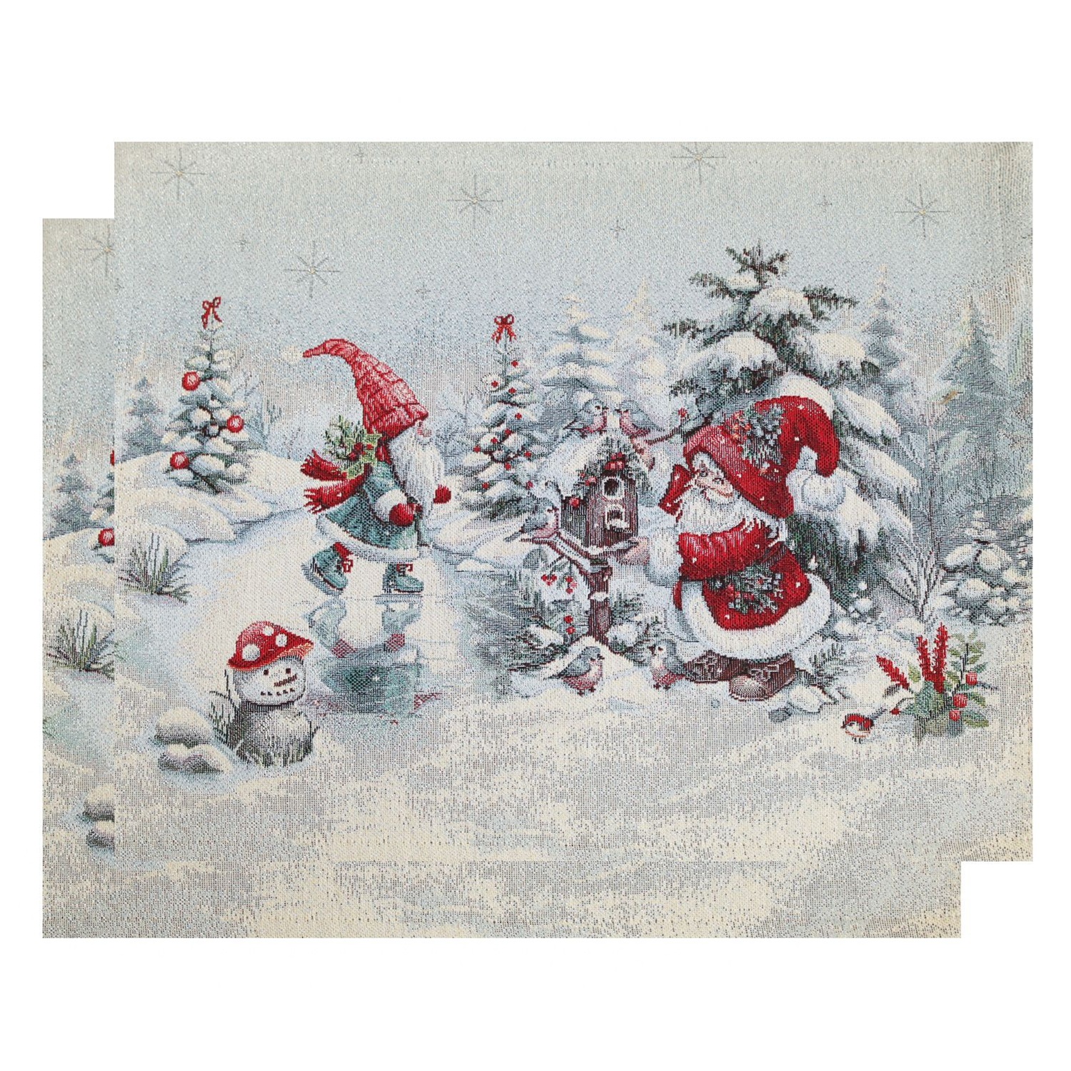 Салфетки сервировочные Гномы 35х45 см 2 шт 2518985