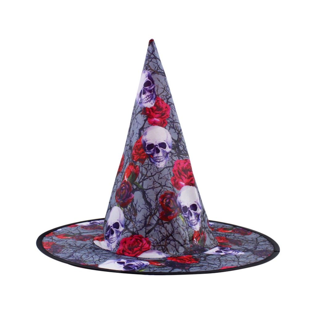 Шляпа карнавальная "Яркая ведьмочка", микс