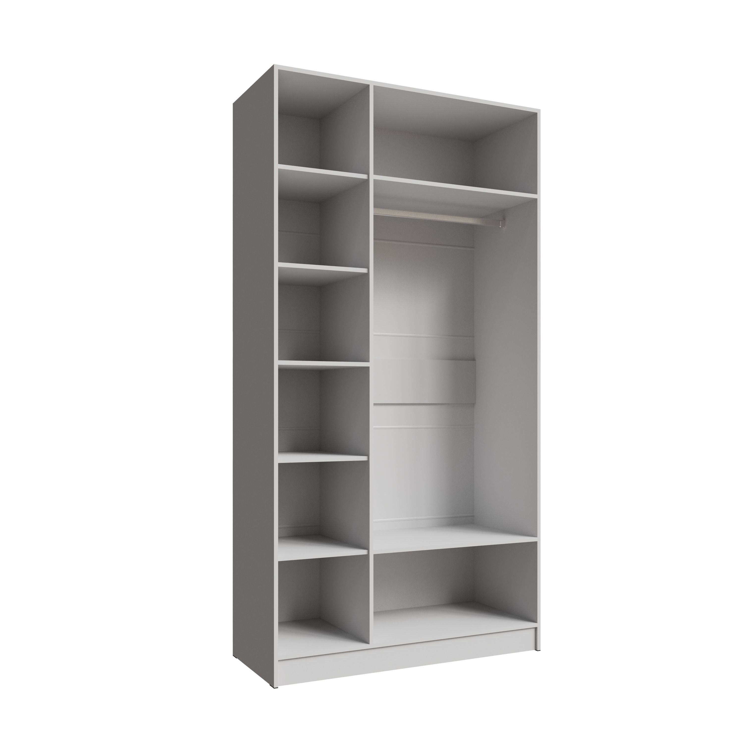 Шкаф трехдверный с зеркалом Мадрид 1200х2300х520 мм Кашемир