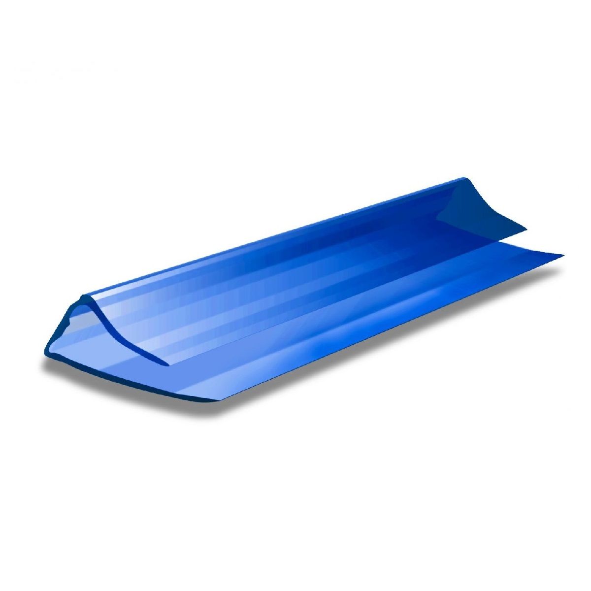 Профиль торцевой 6х2100 мм синий