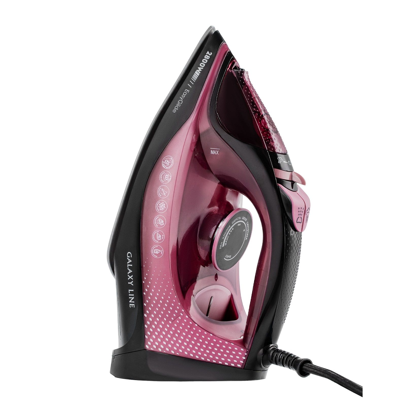 Утюг Galaxy Line GL 6132 2800 Вт керамическое покрытие EasyGlide