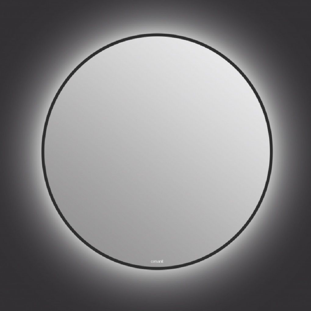 Зеркало с подсветкой Eclipse smart d800 мм в черной рамке