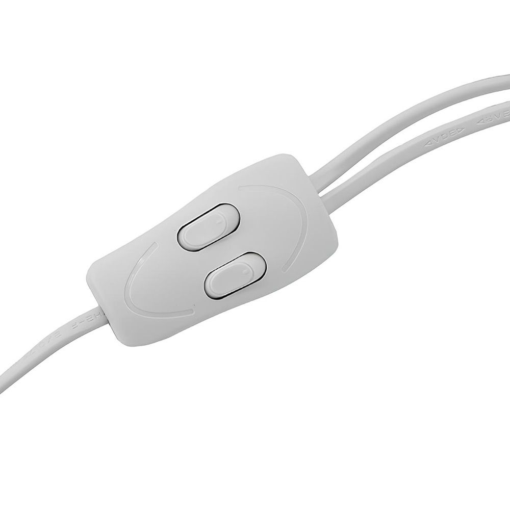 Торшер с двумя плафонами МТ2015 60Вт Е27 78-156 см белый