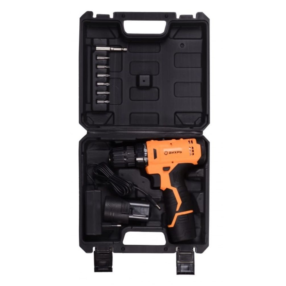 Дрель-шуруповерт аккумуляторная Вихрь ДА-12Л-2К 12В 2Ач 30 Нм
