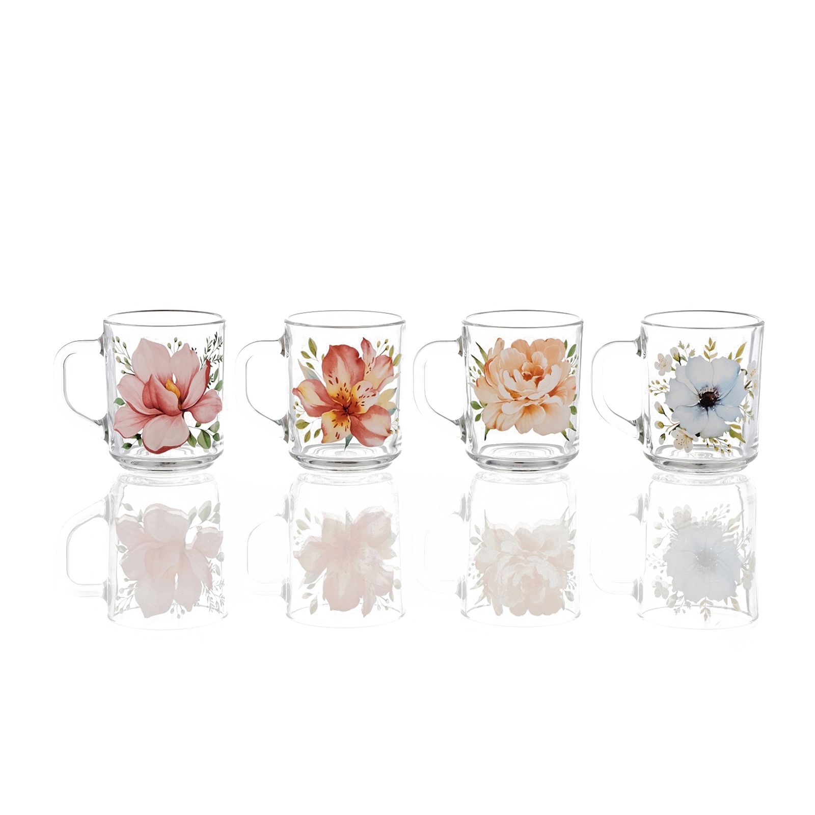 Кружка стеклянная 200 мл Green tea Нежность