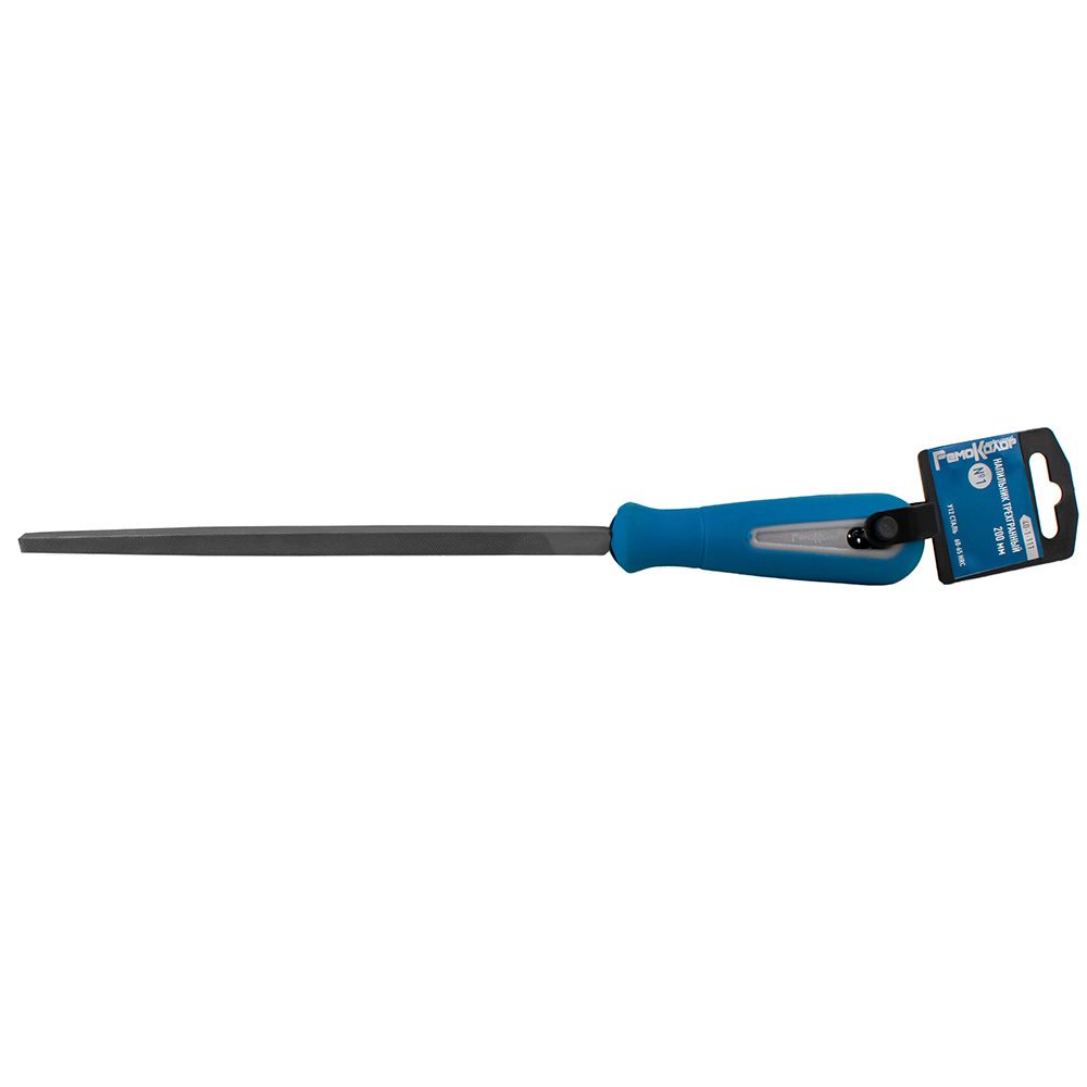 Напильник трехгранный 200 мм пластмассовая рукоятка №1 РемоКолор 40-1-111