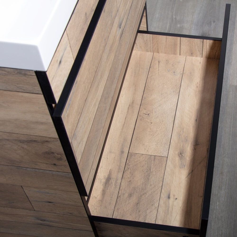 Тумба Берлин 80 2 ящика plus Гамбия под раковину Марко Слим 80