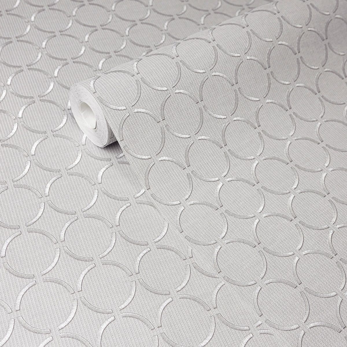 Обои Victoria Stenova Connect 585265 серые геометрия 1,06х10 м