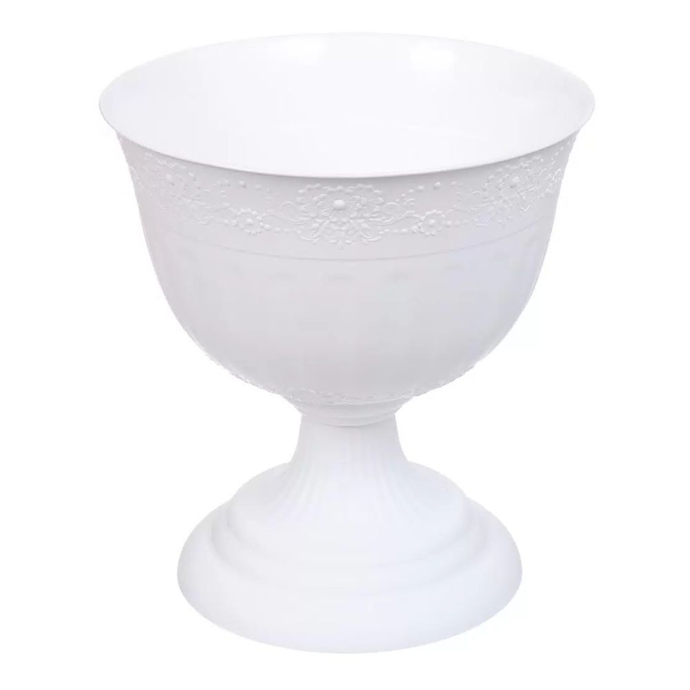 Вазон Венеция белый 18 л 40 см