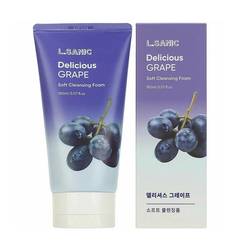 Пенка для умывания L.Sanic Очищающая с экстрактом винограда 150 мл