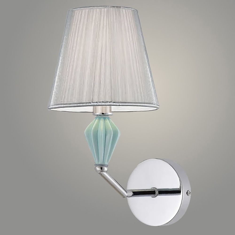 Светильник настенный 15525/1W CR 1х40Вт Е14 h30 см хром