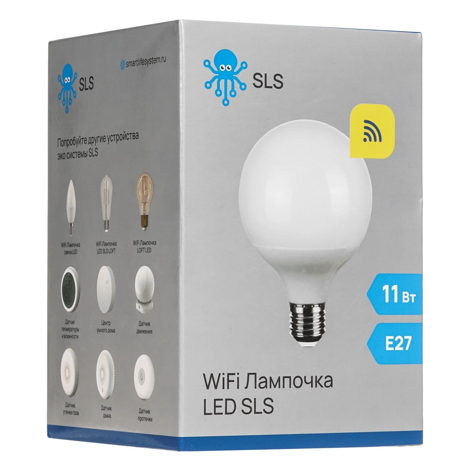 Лампа умная светодиодная E27 11Вт 1055Лм  LED-05 RGB WiFi white SLS