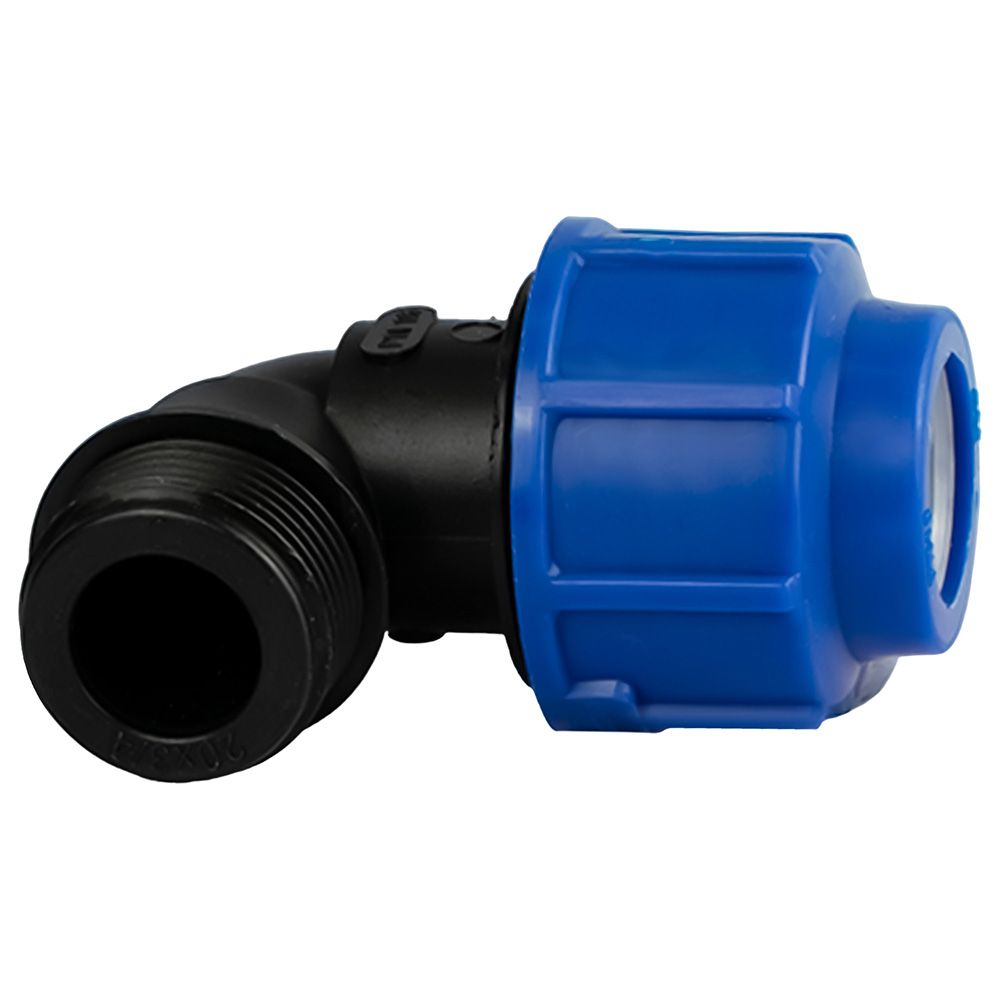 Отвод ПЭ 20 мм х 3/4" НР