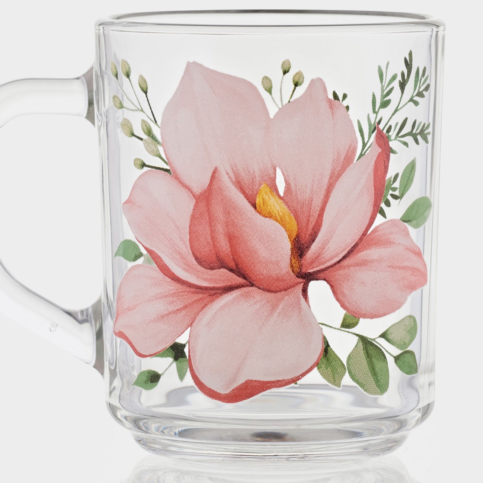 Кружка стеклянная 200 мл Green tea Нежность