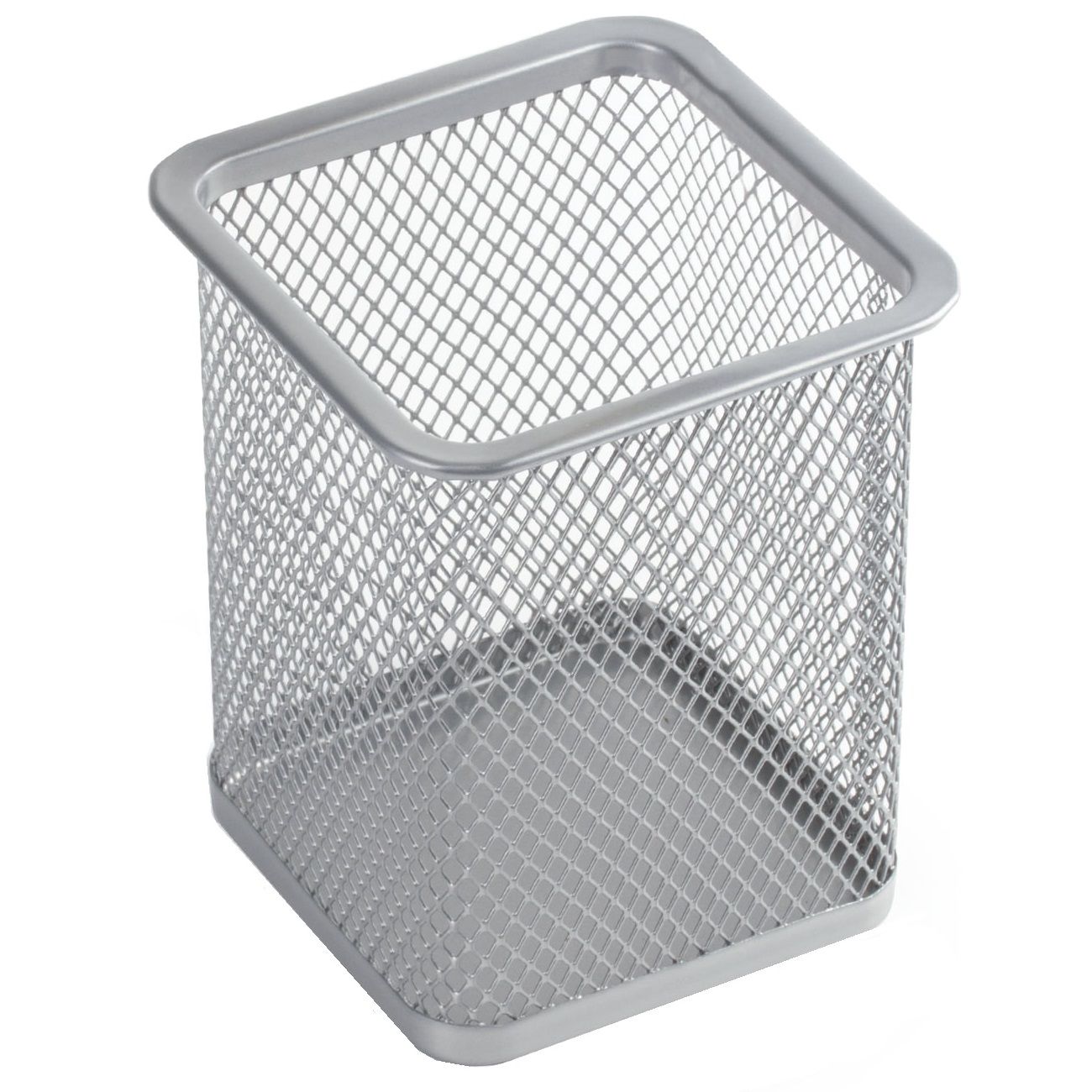 Подставка-органайзер Brauberg Germanium 98х80х80 мм серебристая 231939