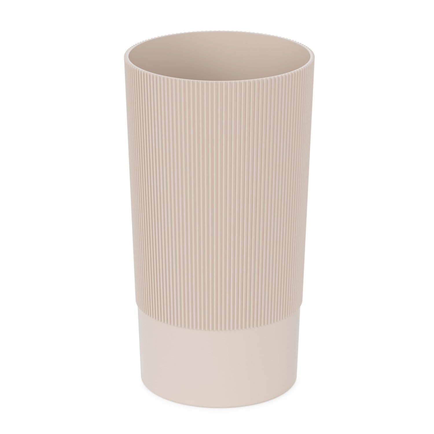 Ваза пластиковая Версаль 28 см d15 см 3,75 л бежевая