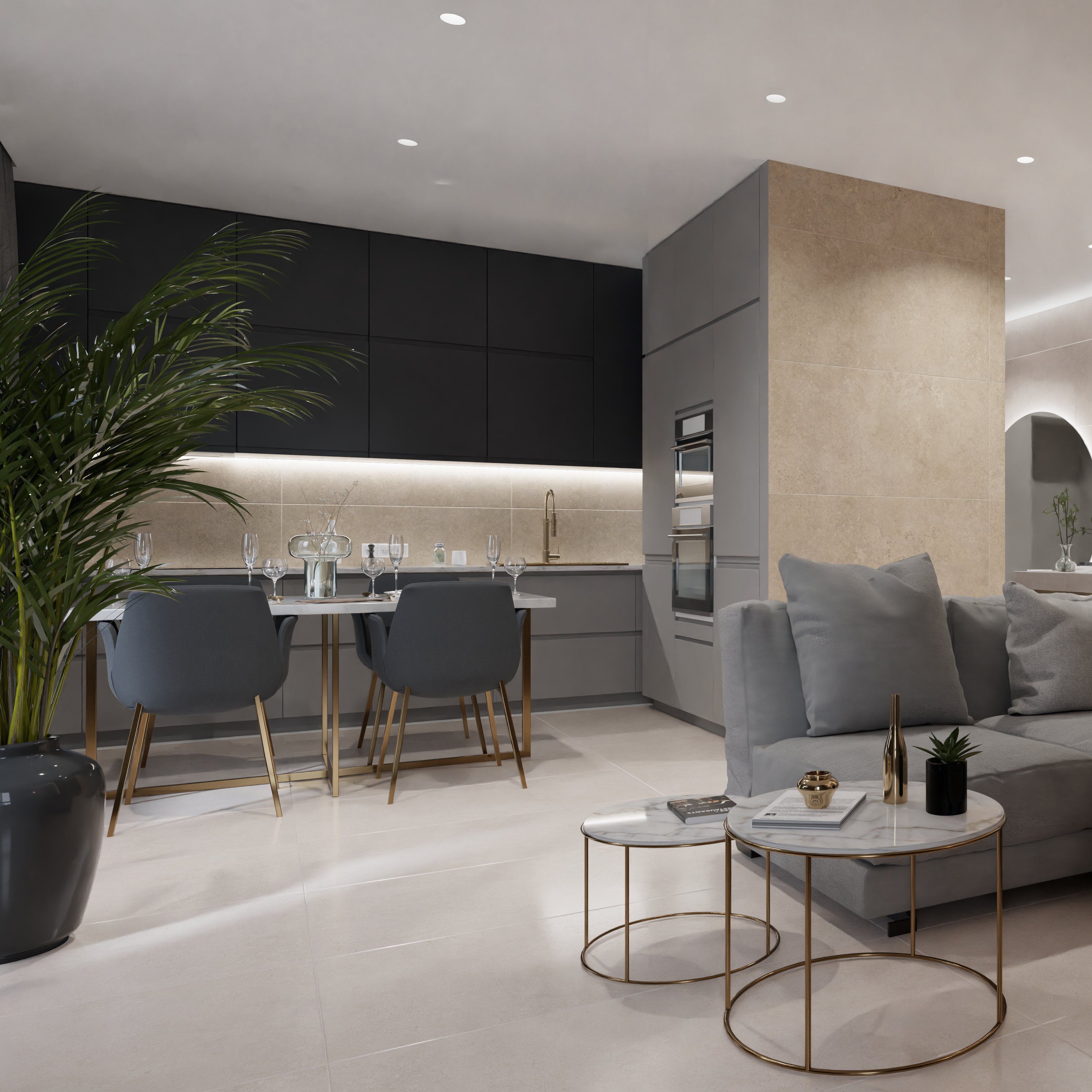 Керамогранит Azori Plaster Ivory 600x1200 мм 1,44 м2