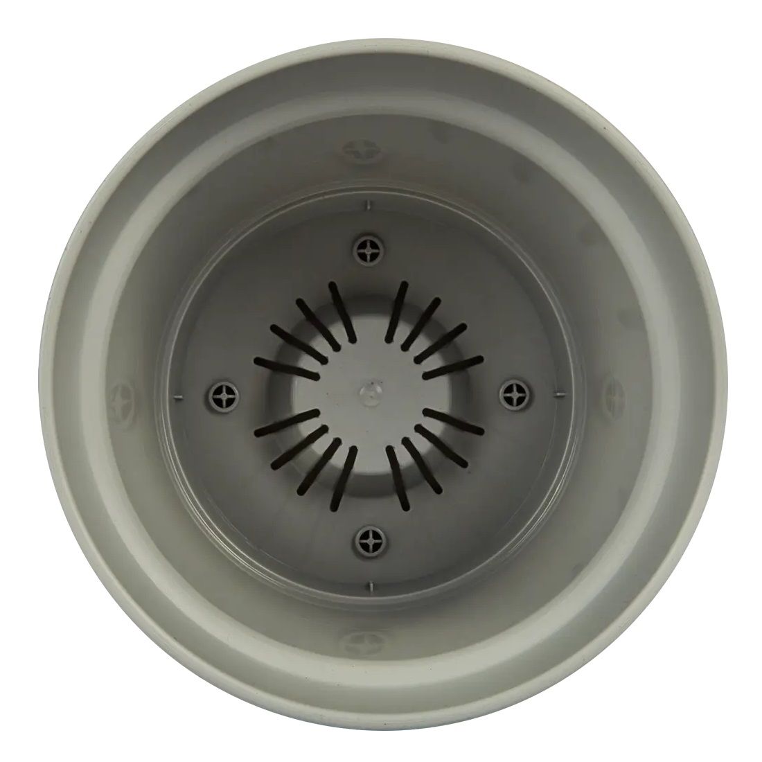 Горшок цветочный Mint серый 15 см 1,2 л с поддоном