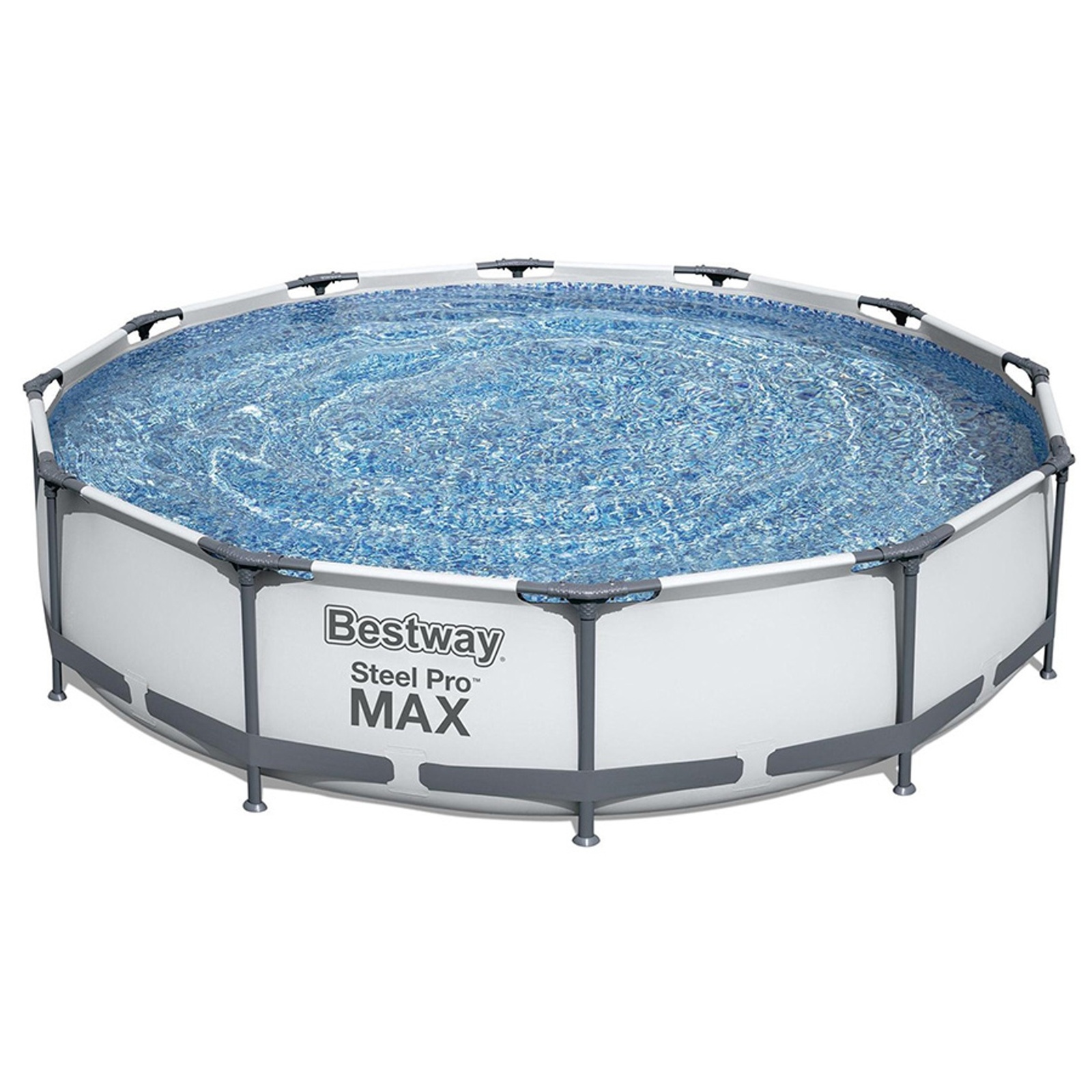Бассейн каркасный круглый 366х76 см 6473 л Bestway Steel Pro Max (ф/насос, рем комплект)