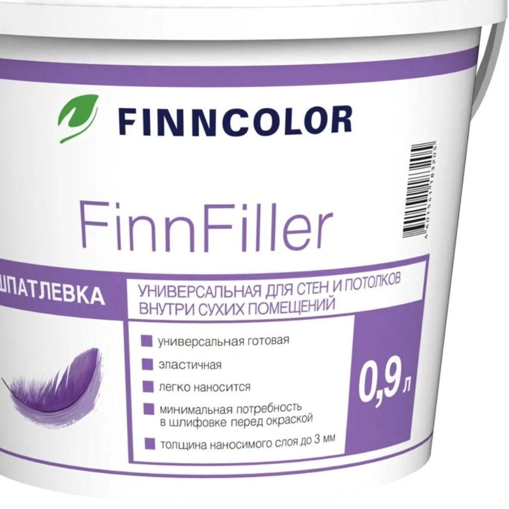 Шпатлевка финишная FINNFILLER 0,9л