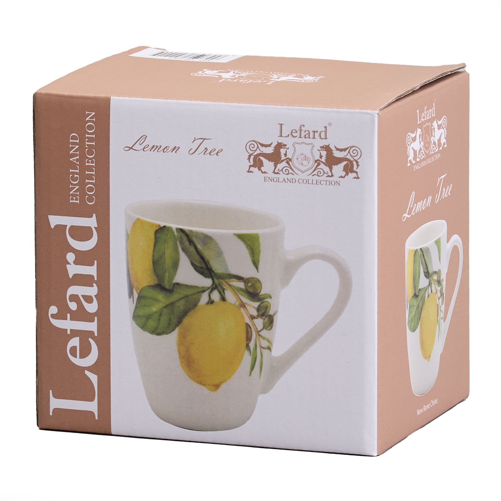 Кружка фарфоровая Lefard Лемон три 350 мл