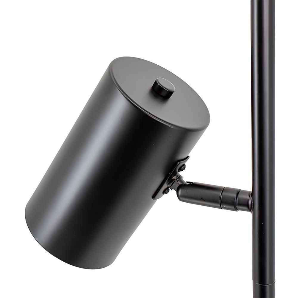 Торшер с двумя плафонами МТ2015 60Вт Е27 78-156 см черный