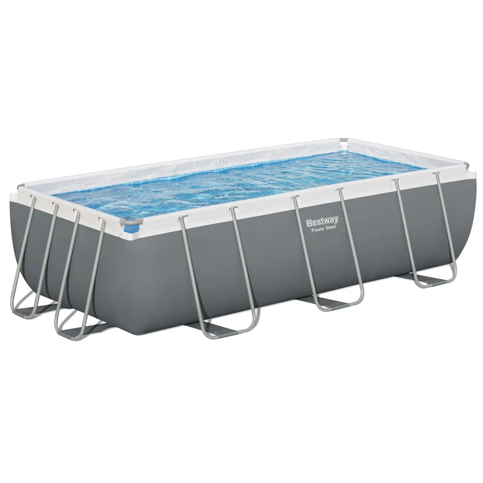 Бассейн каркасный 404х201х100 см 6478 л Bestway Rectangular Frame 56441 (ф/насос, рем комплект)