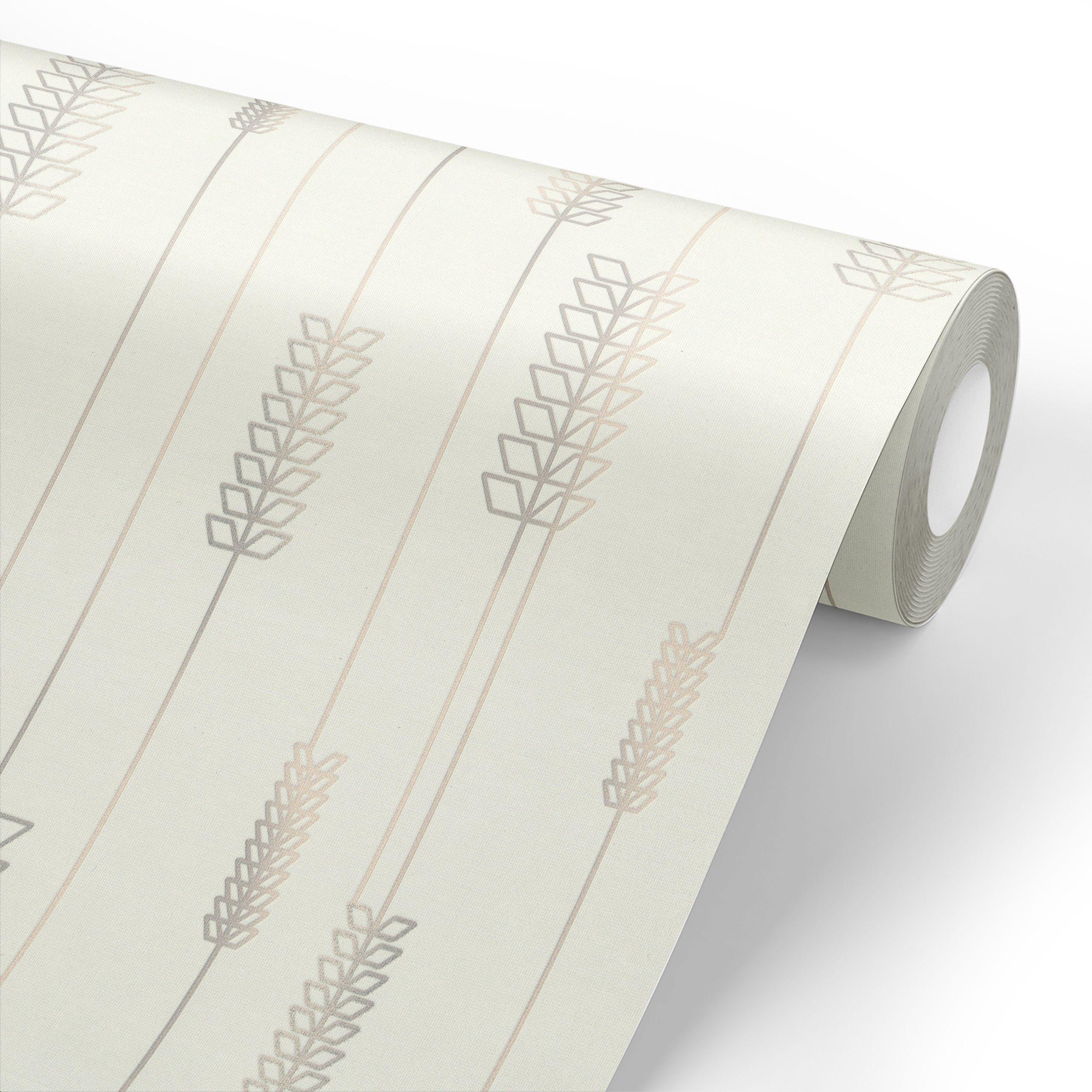 Обои Euro Decor Solum 7316-01 белые геометрия 1,06х10,05 м