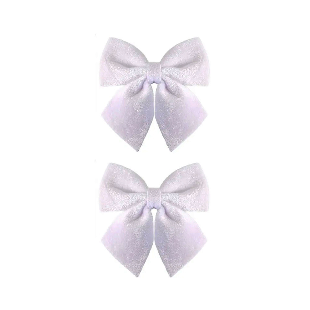 Украшение новогоднее Моя Елочка Бантики 13х15 см белый 2 шт 2025-1054