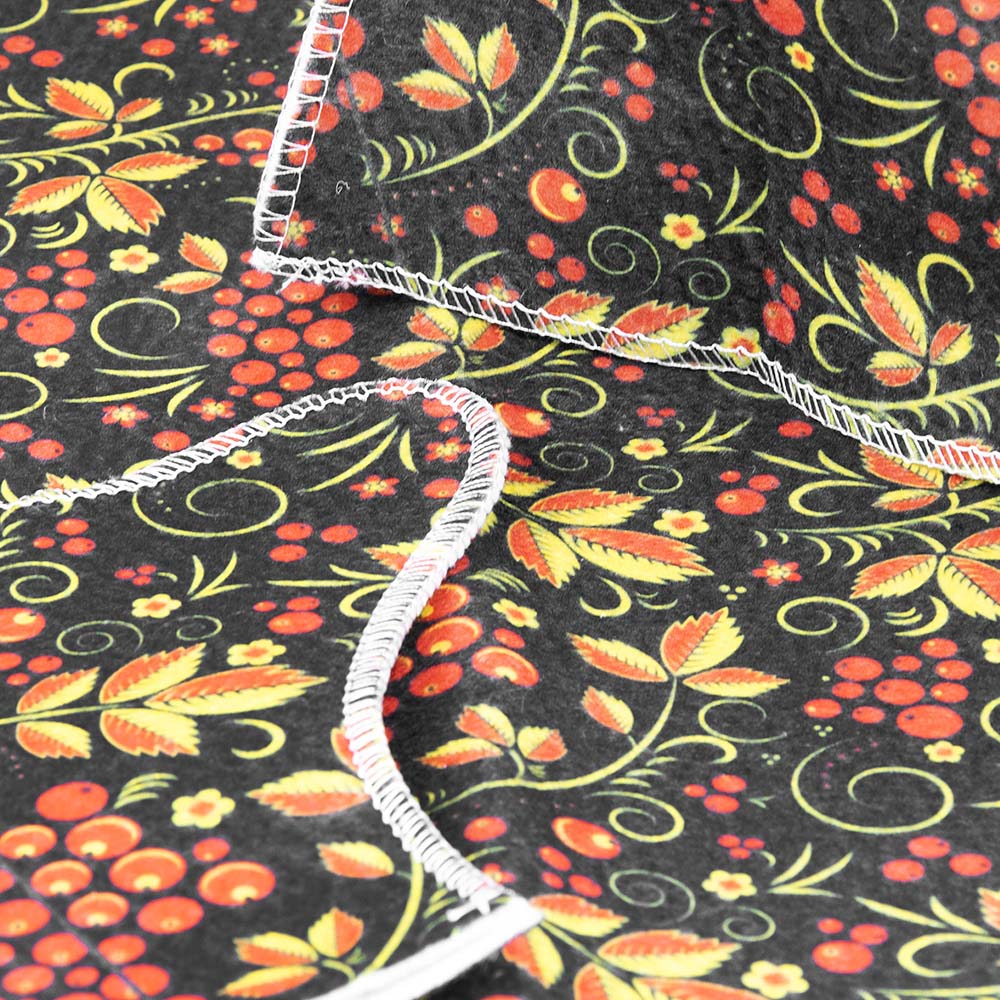 Набор для бани 3 предмета Хохлома рябина Бацькина баня