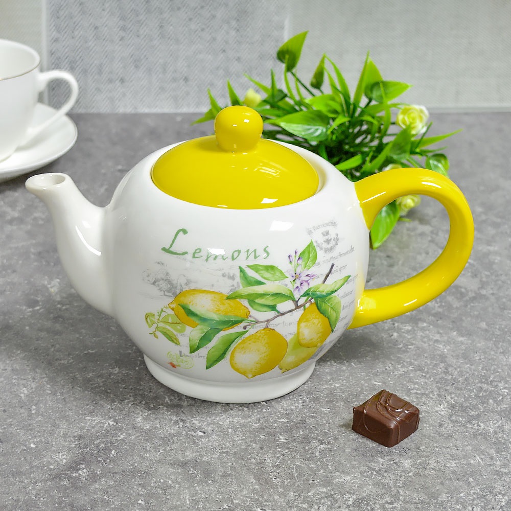 Чайник заварочный Лимоны 950 мл керамический MFK21083