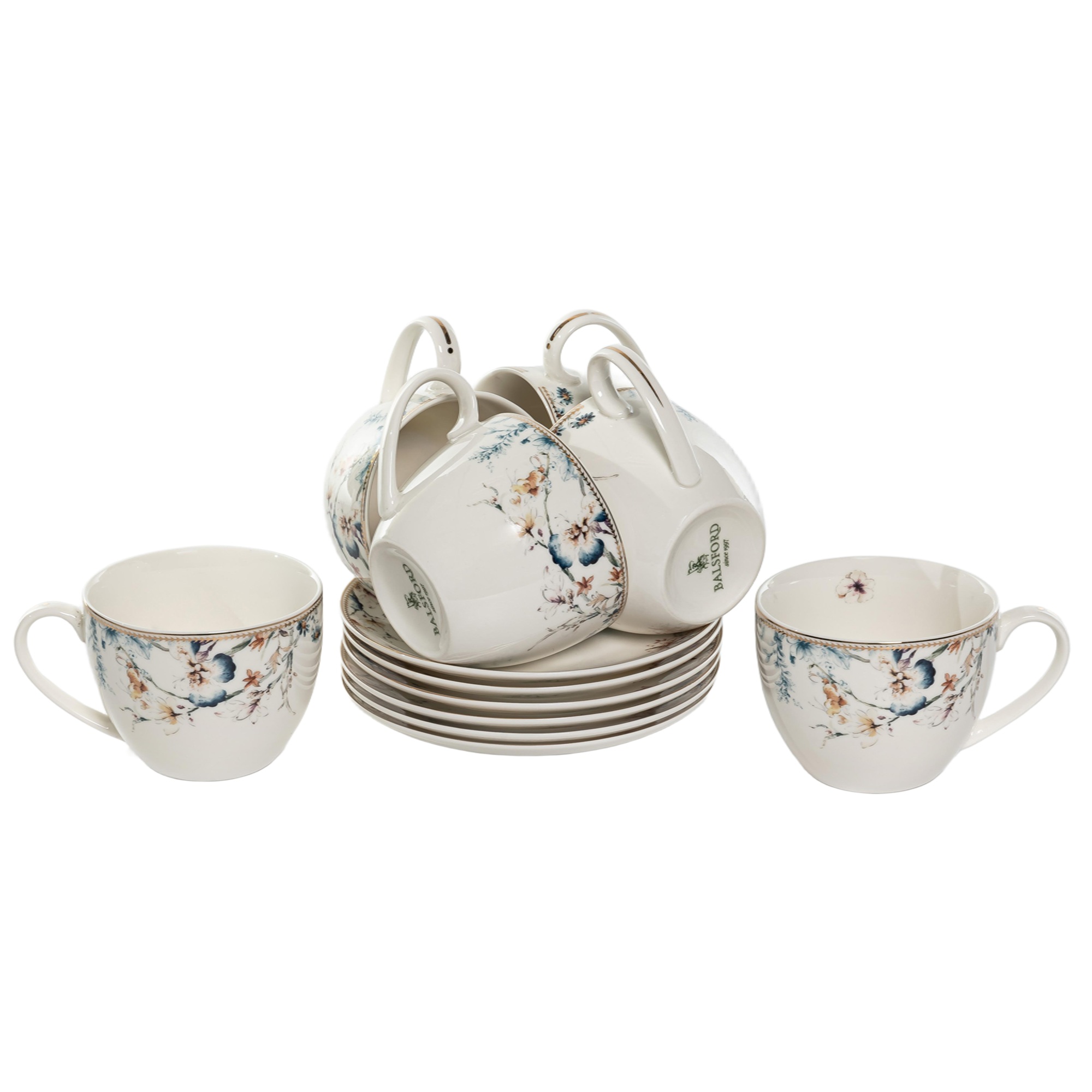 Набор чайный Balsford Криста на 6 персон 12 предметов 280 мл фарфор