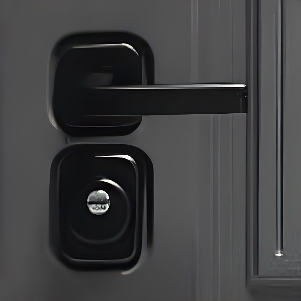 Дверь металл Рона бетон графит Бетон снежный Черный муар 860х2050 мм R