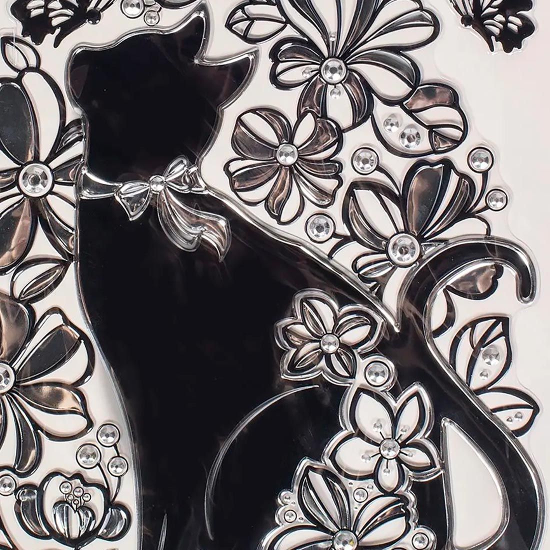 Стикер 5855 POA Кошечка в цветах