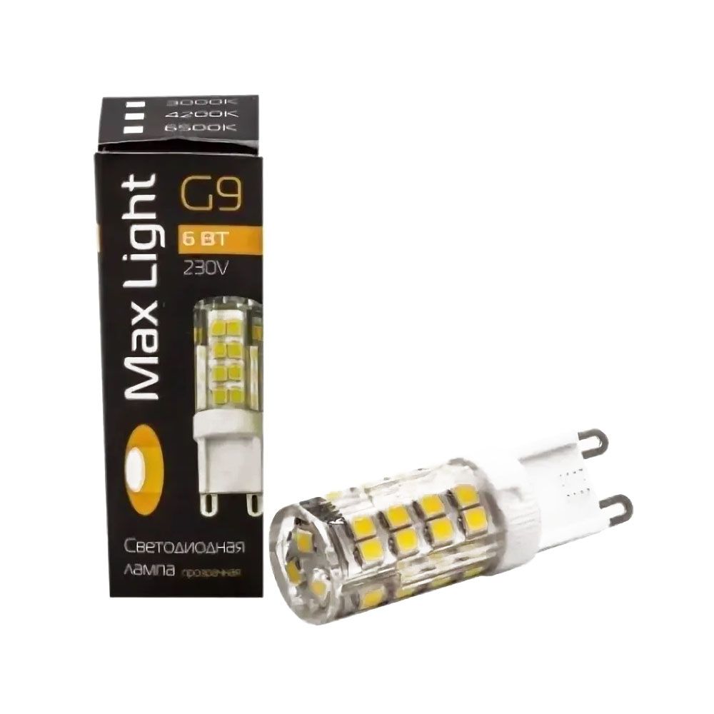 Лампа светодиодная Max light JCD LED G9 6 Вт 220V-230V 3000K