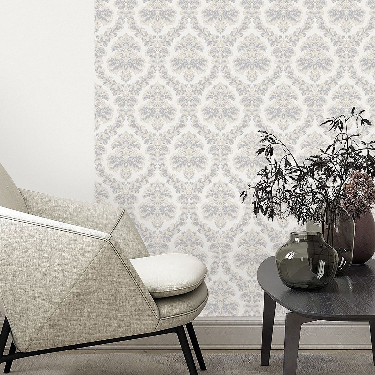 Обои Саратовские Царица С6 Д992 гр 2 05 бежевые однотонные 0,53х10,05 м