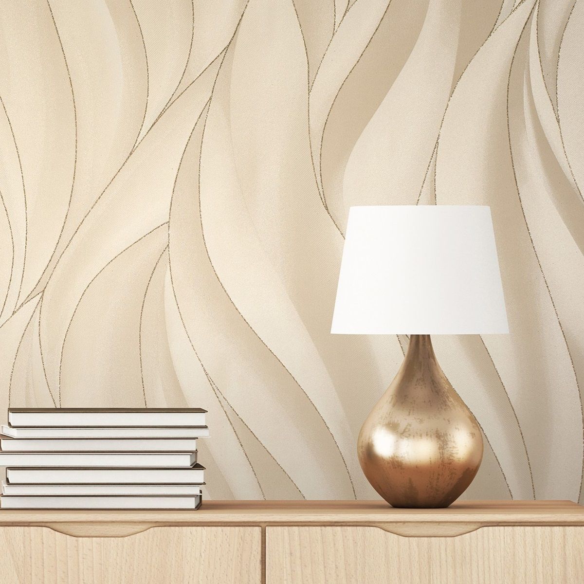 Обои 287062 Ateliero 1,06х10 м Zoloto бежевый