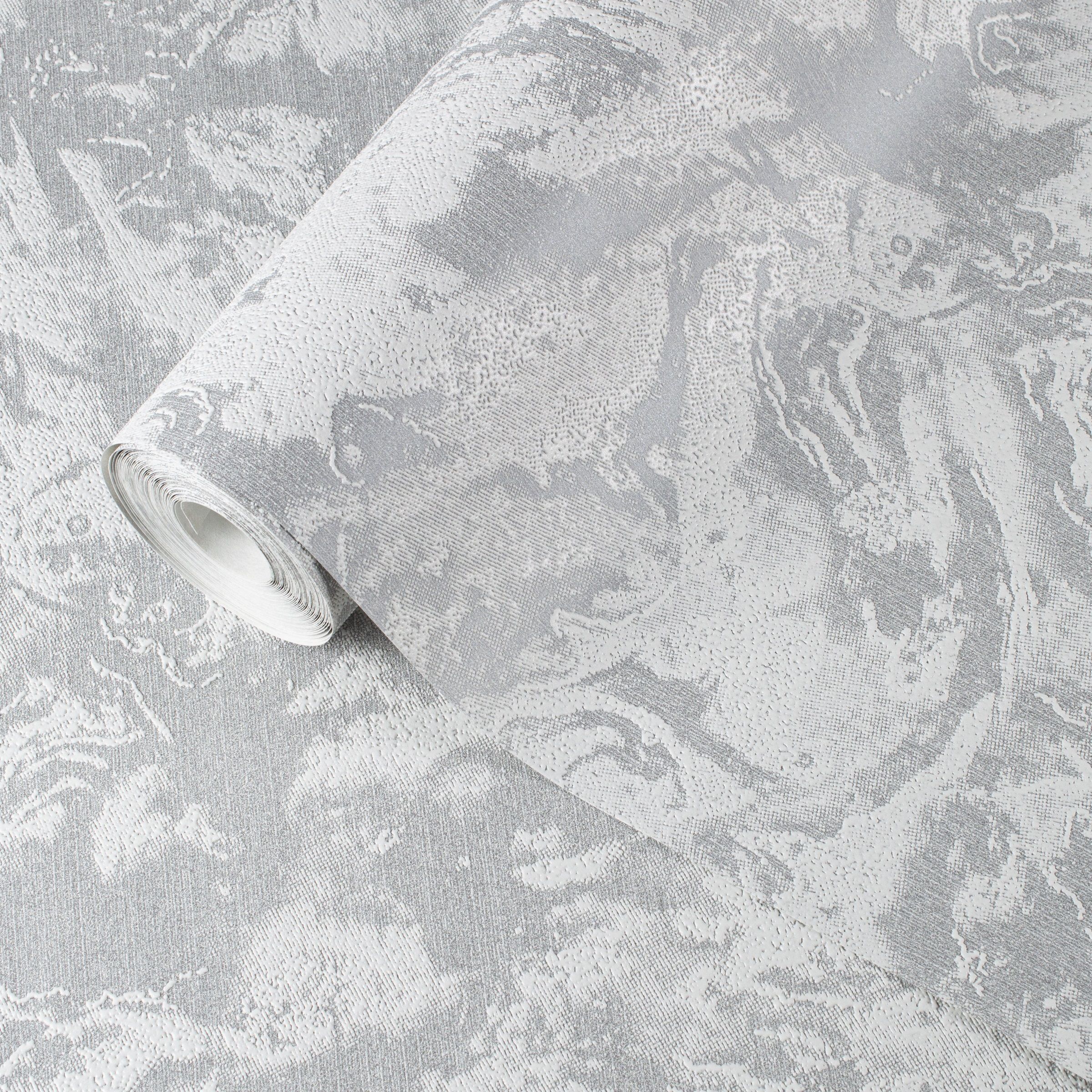 Обои Green Walls Фернандо С50 5056 06 темные серые штукатурка 1,06х10,05 м