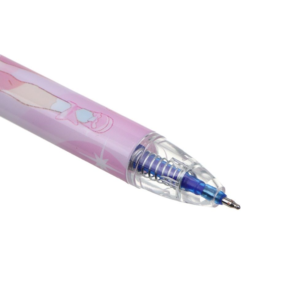 Ручка гелевая автомат синяя Куколки Пиши-стирай линия письма 0,5 мм 591-200