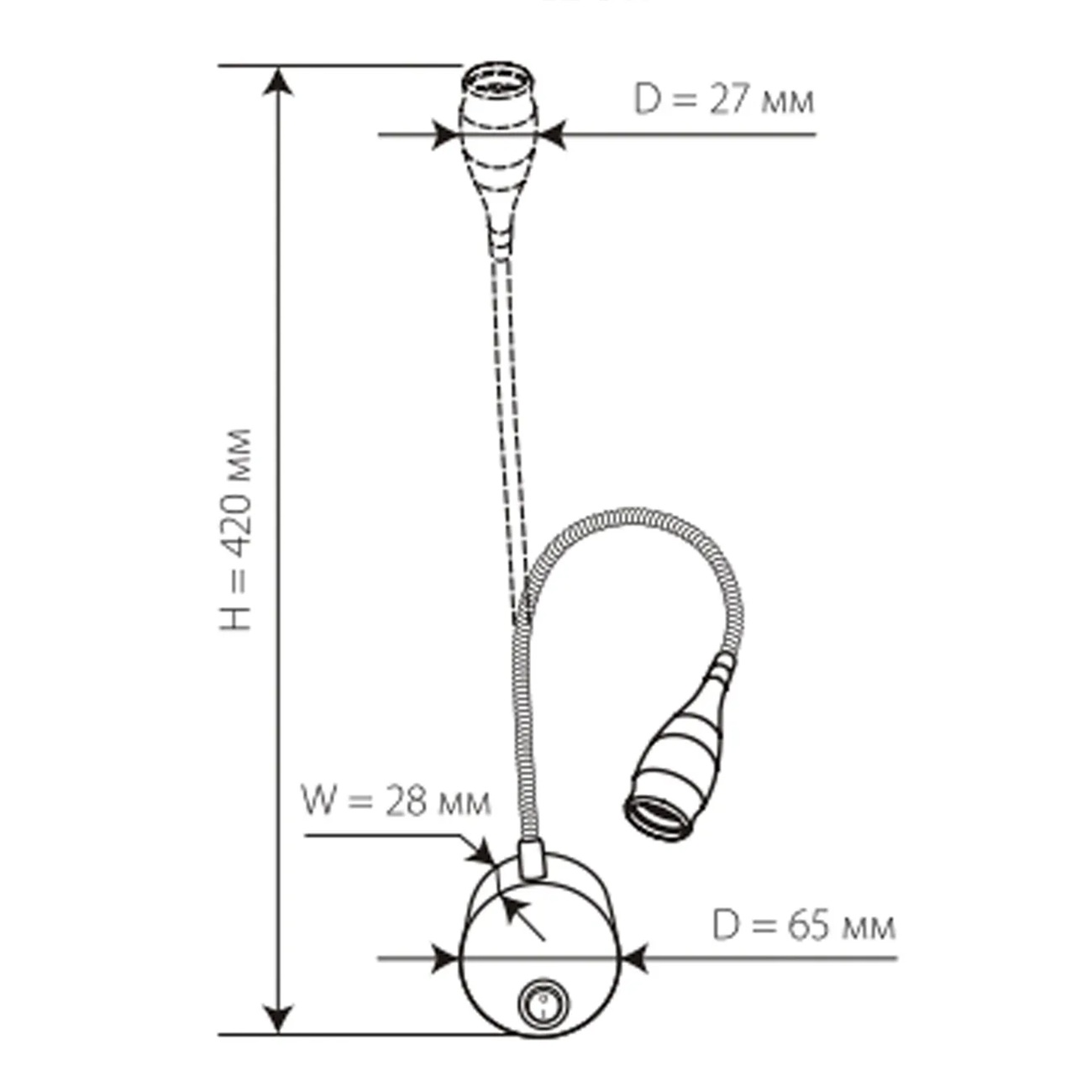 Светильник светодиод. настенный гибкий ULT-F22-3W/4000K IP20 SILVER серебрянный Uniel