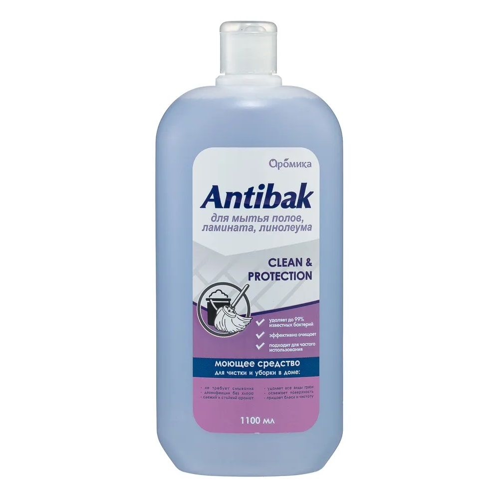 Средство для мытья полов Antibak Clean & Protection 1,1 л