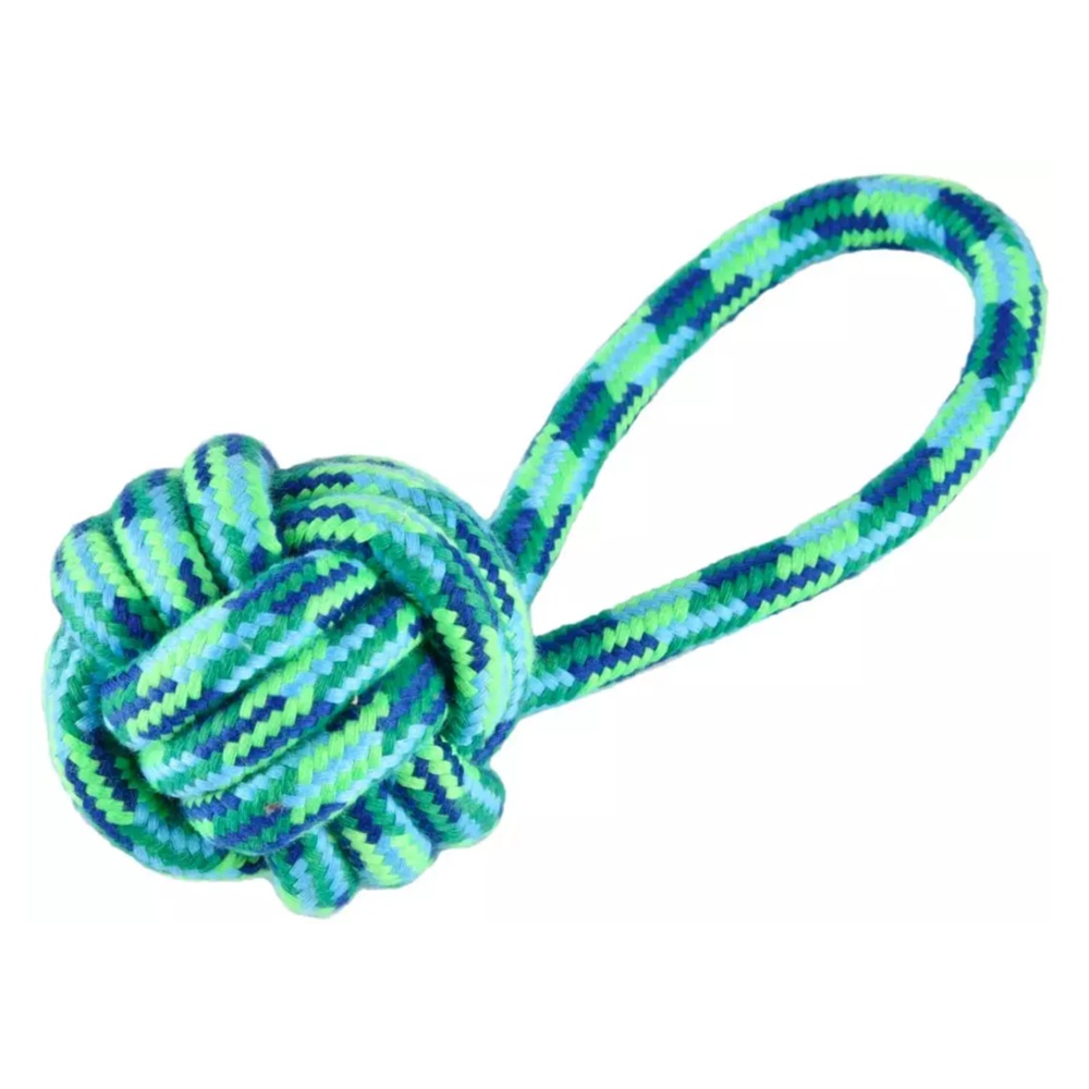 Игрушка для собак Nunbell Мяч канатный 7х21 см микс 253172
